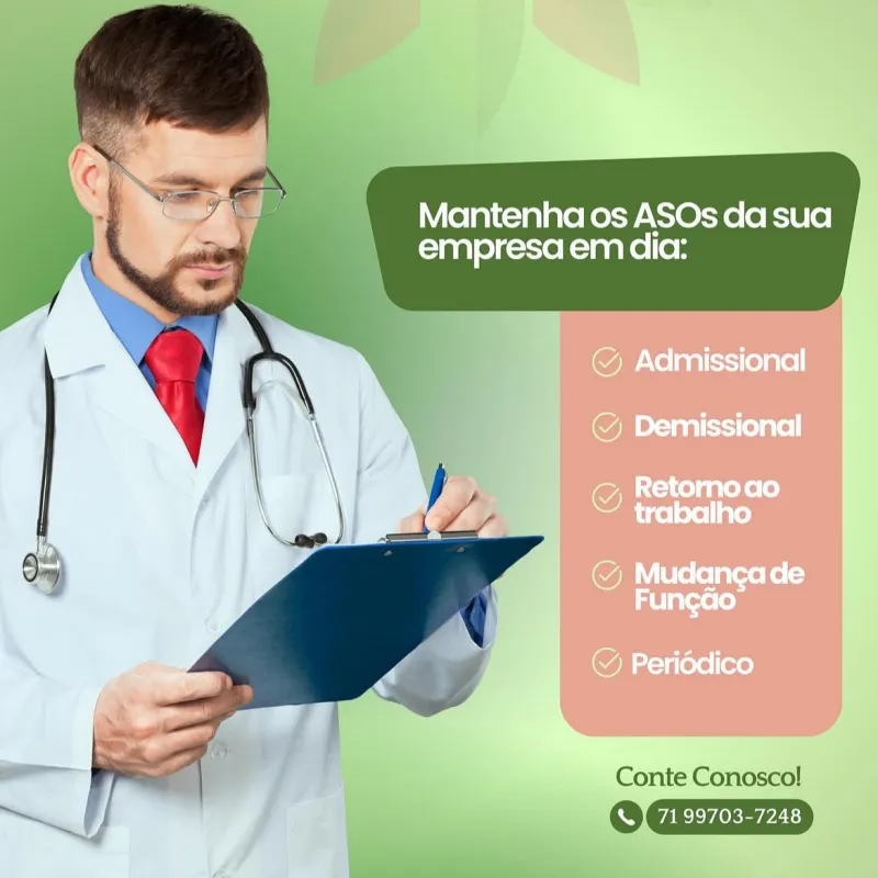 Clínica do trabalho no centro de Camaçari